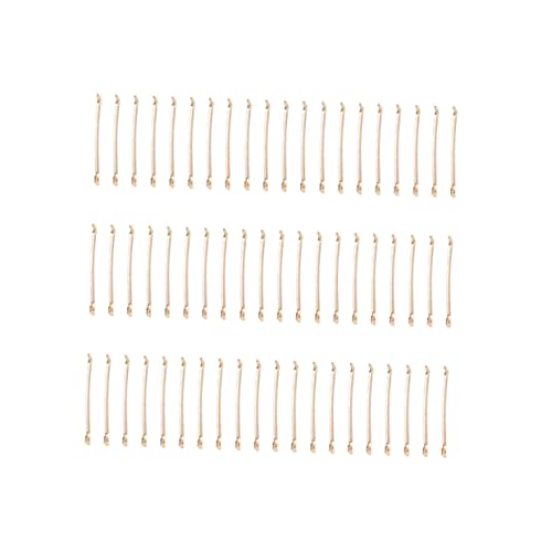 PERSELOSO 200 Stück goldene Ohrhänger für Damen klein dünn baumeln Schüttgut tragen Post DIY Ohrring Zubehör Verbindungselemente für Ohrringe goldene Accessoires für Frauen Damen Goldschmuck von PERSELOSO