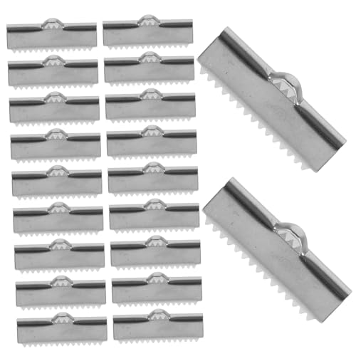 PERSELOSO 20Stücke Bandklemmen für Lederbänder Edelstahlmetallschnurklemmen Druckknopf Design für Sicheren Halt Vielseitig Einsetzbar für Verschiedene Bandgrößen Langlebig PERSELOSO 20Stücke Bandklemmen für Lederbänder Edelstahlmetallschnurklemmen Druckknopf Design für Sicheren Halt Vielseitig Einsetzbar für Verschiedene Bandgrößen Langlebig von PERSELOSO