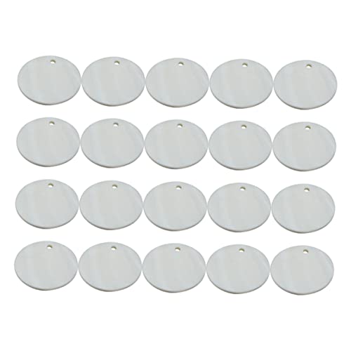 PERSELOSO 20Stücke Natürliche Süßwasser Muschel Ohrringe Zubehör Runde Perforierte Muscheln für DIY Ohrschmuck Hängende Muschelstücke Home Parties und Bastelprojekte PERSELOSO 20Stücke Natürliche Süßwasser Muschel Ohrringe Zubehör Runde Perforierte Muscheln für DIY Ohrschmuck Hängende Muschelstücke Home Parties und Bastelprojekte von PERSELOSO