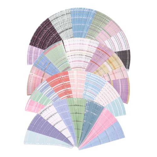 PERSELOSO 2160 Stück DIY Origami Papierstreifen Bunte Faltpapier Sterne für Kreative Bastelprojekte Bastelmaterial für Partys Dekorationen und Schulprojekte von PERSELOSO