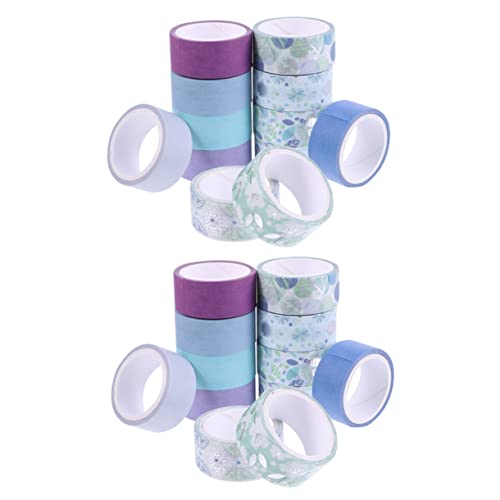 PERSELOSO 24 Rollen Washi Tape Set für DIY Handwerk Teiliges Dekoratives Klebeband mit Bunten Designs für Tagebuch Scrapbooking und Kreative Bastelprojekte von PERSELOSO