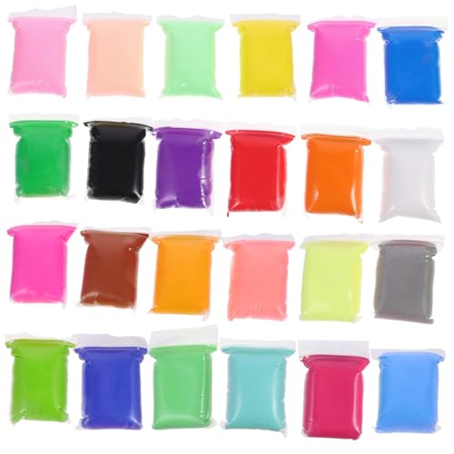 PERSELOSO 24Packungen Lufttrocknende Modelliermasse für Polymer Farben für Kreatives Basteln für Jungen und Einfache Handhabung und Fantasieanregung von PERSELOSO