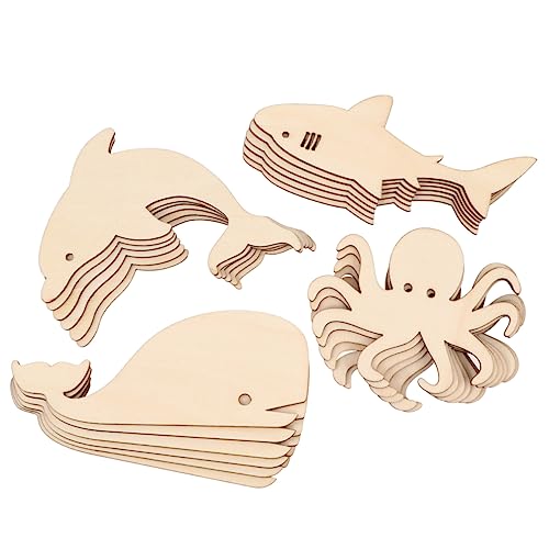 PERSELOSO 24Stücke DIY Holzscheiben Stilvolle Meerestiere Wal Delphin Unvollendete Holzstücke für Bastelprojekte für Anlässe PERSELOSO 24Stücke DIY Holzscheiben Stilvolle Meerestiere Wal Delphin Unvollendete Holzstücke für Bastelprojekte für Anlässe von PERSELOSO