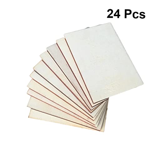 PERSELOSO 24Stücke Rechteckige Holzscheiben für DIY Handwerksprojekte Glatte Oberfläche Leicht und Langlebig für Bastelarbeiten zu Feiertagen PERSELOSO 24Stücke Rechteckige Holzscheiben für DIY Handwerksprojekte Glatte Oberfläche Leicht und Langlebig für Bastelarbeiten zu Feiertagen von PERSELOSO