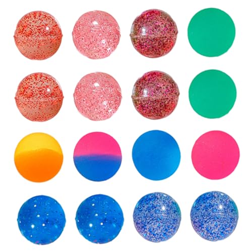 PERSELOSO 25 Stück Bunte Bouncy Balls für Elastische Sprungbälle für Spiel und Freizeit für Outdoor Aktivitäten Hergestellt aus Strapazierfähigem von PERSELOSO