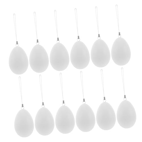 PERSELOSO 25 Stück Teiliges aus Weißen Plastik Eiern für Diy Malerei und Party Dekorationen mit Handy Lanyard Bastelaccessoires für Osterfeste und Kreative Aktivitäten PERSELOSO 25 Stück Teiliges aus Weißen Plastik Eiern für Diy Malerei und Party Dekorationen mit Handy Lanyard Bastelaccessoires für Osterfeste und Kreative Aktivitäten von PERSELOSO