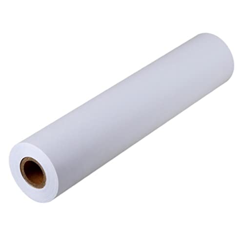PERSELOSO 25M Weiße Zeichenpapierrolle für Malpapier für Kunsthandwerk Aquarell und Skizzenprojekte Säurefrei und Ph Neutral für Stifte und Pastellfarben von PERSELOSO