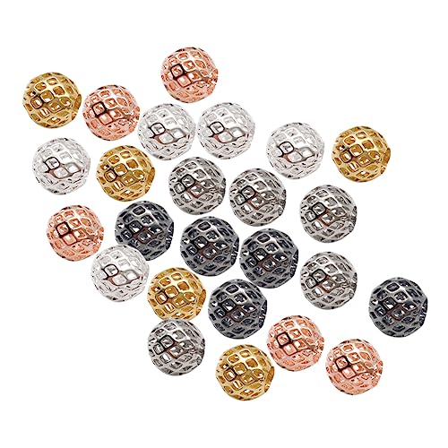 PERSELOSO 25Stücke Metallperlen für DIY Schmuckherstellung Handgemachte Anhänger Roségold und Armbänder PERSELOSO 25Stücke Metallperlen für DIY Schmuckherstellung Handgemachte Anhänger Roségold und Armbänder von PERSELOSO