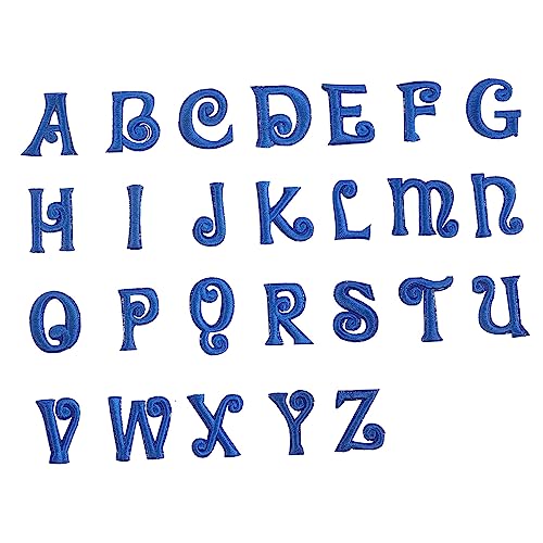 PERSELOSO 26Stücke Blaue Aufnäher Gestickte Applikationen zum Aufbügeln für DIY Kleidung Starke Klebeunterlage Zubehör für Projekte und PERSELOSO 26Stücke Blaue Aufnäher Gestickte Applikationen zum Aufbügeln für DIY Kleidung Starke Klebeunterlage Zubehör für Projekte und von PERSELOSO