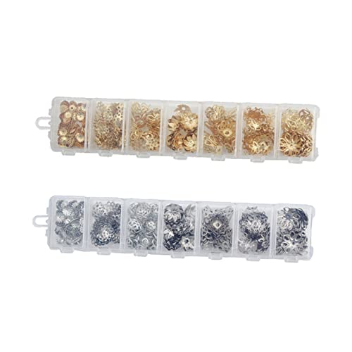 PERSELOSO 2Packung Kupfer Spacer Perlen Gemischte Anhänger mit Aufbewahrungsbox für DIY Schmuckherstellung Silber Zubehör für Armbänder und Kunsthandwerk PERSELOSO 2Packung Kupfer Spacer Perlen Gemischte Anhänger mit Aufbewahrungsbox für DIY Schmuckherstellung Silber Zubehör für Armbänder und Kunsthandwerk von PERSELOSO