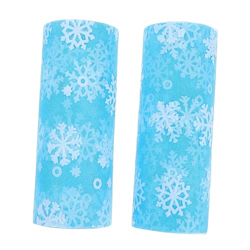 PERSELOSO 2Rollen Weihnachts Tüllrollen Eisblau Dekorative für Hochzeiten DIY Projekte Festlichkeiten Basteln und Geschenkpäckchen PERSELOSO 2Rollen Weihnachts Tüllrollen Eisblau Dekorative für Hochzeiten DIY Projekte Festlichkeiten Basteln und Geschenkpäckchen von PERSELOSO