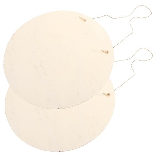 PERSELOSO 2Sätze DIY Holzscheiben Leere Holzschilder für Bastelprojekte für Dekoration Beschriftung und Gestaltungen Hängende Holzplatten von PERSELOSO