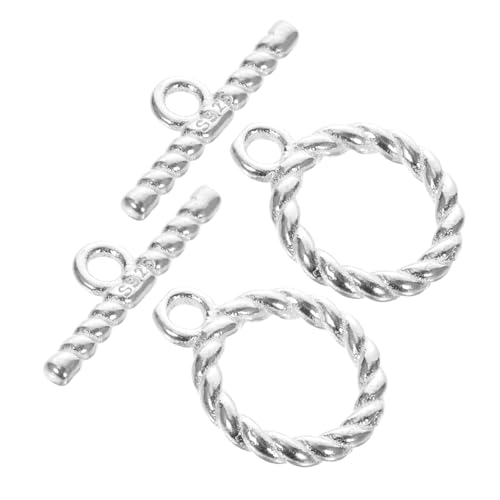 PERSELOSO 2Sätze Silber Schmuckverbindungsverschlüsse Knebelverschlüsse für Halsketten Armbänder und DIY Schmuckherstellung Langlebig und Glänzend für Projekte PERSELOSO 2Sätze Silber Schmuckverbindungsverschlüsse Knebelverschlüsse für Halsketten Armbänder und DIY Schmuckherstellung Langlebig und Glänzend für Projekte von PERSELOSO
