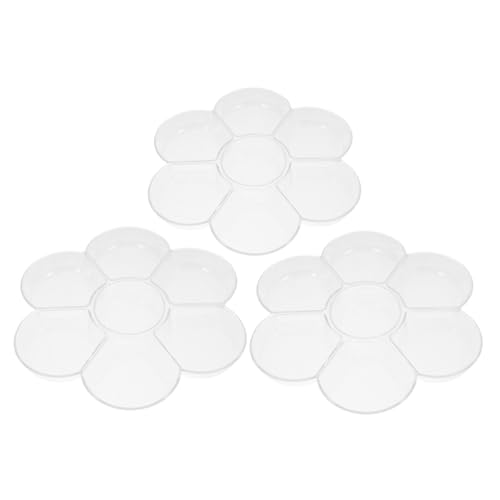 PERSELOSO 3 Stück Fächer Transparente Malpalette zum von Farben Tragbare Mischpalette für Aquarell und Acrylfarben für Künstler und Bastler PERSELOSO 3 Stück Fächer Transparente Malpalette zum von Farben Tragbare Mischpalette für Aquarell und Acrylfarben für Künstler und Bastler von PERSELOSO
