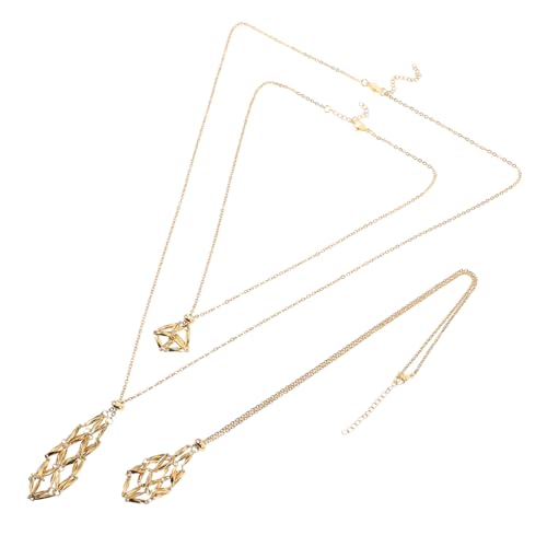 PERSELOSO 3 Stück Halskettenhalter Netzdesign Schmuckbasis für DIY Kristall Anhänger Steine Schmuck Damen Herren PERSELOSO 3 Stück Halskettenhalter Netzdesign Schmuckbasis für DIY Kristall Anhänger Steine Schmuck Damen Herren von PERSELOSO