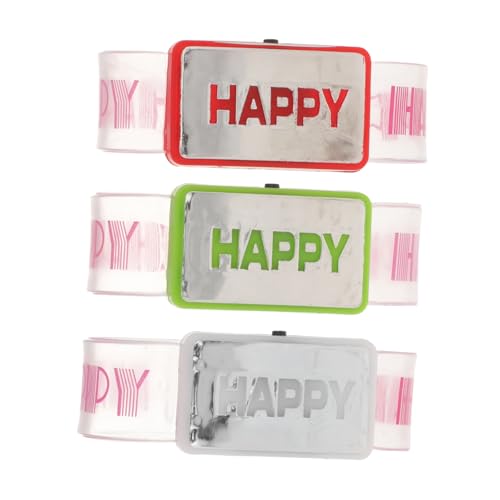 PERSELOSO 3 Stücke Glitzer-armband Handgelenkband Armbänder Handgelenksbänder Leuchtendes Armband Blinkendes Armband PERSELOSO 3 Stücke Glitzer-armband Handgelenkband Armbänder Handgelenksbänder Leuchtendes Armband Blinkendes Armband von PERSELOSO