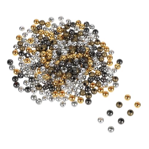 PERSELOSO 300 Stück Runde Metall-abstandshalterperlen Mit Löchern Für Diy-armbänder, Langlebige Eisenperlen Zur Schmuckherstellung Für Handgefertigte Bastelprojekte PERSELOSO 300 Stück Runde Metall-abstandshalterperlen Mit Löchern Für Diy-armbänder, Langlebige Eisenperlen Zur Schmuckherstellung Für Handgefertigte Bastelprojekte von PERSELOSO