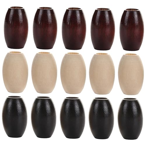 PERSELOSO 30Stücke Ovale Holzperlen für DIY Schmuckherstellung Unlackierte Handwerksperlen mit Großen Löchern Natur und Weinfarbe Armbänder und Bastelprojekte PERSELOSO 30Stücke Ovale Holzperlen für DIY Schmuckherstellung Unlackierte Handwerksperlen mit Großen Löchern Natur und Weinfarbe Armbänder und Bastelprojekte von PERSELOSO