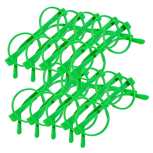 PERSELOSO 30Stücke Runder Kinderbrillenrahmen ohne Gläser Teiliges Kreative Party Requisiten für Foto Accessoires für Festivals und Feiern Leuchtendes Design von PERSELOSO