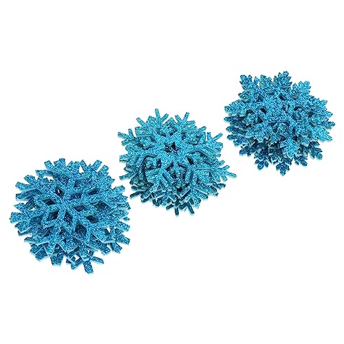 PERSELOSO 30Stücke Schneeflocken Patches DIY Applikationen für Kleidung Bastelaccessoires für Kreative Projekte und Reparaturen von PERSELOSO