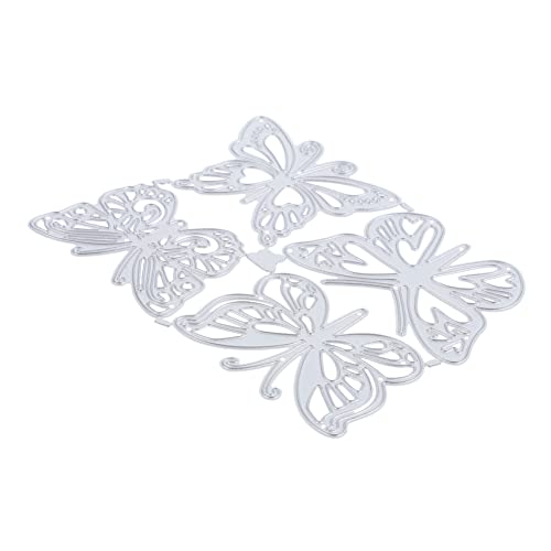 PERSELOSO 4 Stück Metalldämmerung Sterben Scrapbooking Stanzformen Herstellung Schnitte Handwerk Schmetterlingspapierschneiden Schmetterlinge Kohlenstoffstahl Silver PERSELOSO 4 Stück Metalldämmerung Sterben Scrapbooking Stanzformen Herstellung Schnitte Handwerk Schmetterlingspapierschneiden Schmetterlinge Kohlenstoffstahl Silver von PERSELOSO