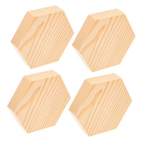 PERSELOSO 4 Stück Sechseckige Holzscheiben Unbehandelte DIY Holzstücke für Kreative Bastelprojekte für Anhänger Untersetzer und Dekorationen PERSELOSO 4 Stück Sechseckige Holzscheiben Unbehandelte DIY Holzstücke für Kreative Bastelprojekte für Anhänger Untersetzer und Dekorationen von PERSELOSO