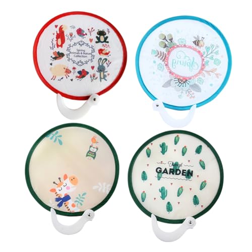 PERSELOSO 4 Stück Teiliges Faltbare Handfächer Runde Kinderfächer im Japanischen Stil Leichte und Tragbare Fächer für Partys Hochzeiten und Dekoration Zufällige Designs PERSELOSO 4 Stück Teiliges Faltbare Handfächer Runde Kinderfächer im Japanischen Stil Leichte und Tragbare Fächer für Partys Hochzeiten und Dekoration Zufällige Designs von PERSELOSO