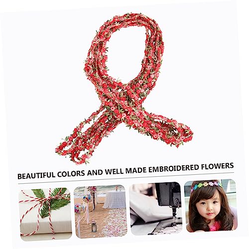 PERSELOSO 4.5M Rosen Spitze Dekoband Dunkelrot Blumendekoration für Hochzeiten Basteln DIY Projekte für Näharbeiten und Anwendungen PERSELOSO 4.5M Rosen Spitze Dekoband Dunkelrot Blumendekoration für Hochzeiten Basteln DIY Projekte für Näharbeiten und Anwendungen von PERSELOSO