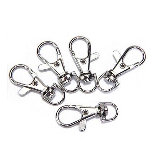 PERSELOSO 40 Stck Lobster Snap Clasp Hook Teiliges Set Langlebigem Metall für Schlüsselanhänger Hundeleinen und Bastelprojekte Silberfarben mit Starkem Federmechanismus PERSELOSO 40 Stck Lobster Snap Clasp Hook Teiliges Set Langlebigem Metall für Schlüsselanhänger Hundeleinen und Bastelprojekte Silberfarben mit Starkem Federmechanismus von PERSELOSO