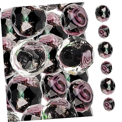 PERSELOSO 40 Stück Anhänger Zubehör Schmuck Herstellung farbig bunt Hersteller Reiz Abstandsperle armband DIY perlen Charms-Perlen handgefertigte Perlen DIY-Perlen Glas Black PERSELOSO 40 Stück Anhänger Zubehör Schmuck Herstellung farbig bunt Hersteller Reiz Abstandsperle armband DIY perlen Charms-Perlen handgefertigte Perlen DIY-Perlen Glas Black von PERSELOSO