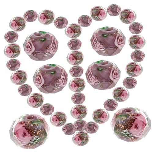 PERSELOSO 40 Stück Anhänger Zubehör Trendy Schmuck Perlen Bunt Machen Farben Gefärbt Herstellung Blume Reiz Geformt Handwerk Lose Mehrfarbig Klein Charme Violett Glas PERSELOSO 40 Stück Anhänger Zubehör Trendy Schmuck Perlen Bunt Machen Farben Gefärbt Herstellung Blume Reiz Geformt Handwerk Lose Mehrfarbig Klein Charme Violett Glas von PERSELOSO