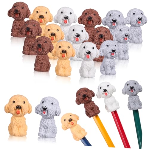 PERSELOSO 40 Stück Cute Dog Radiergummis im Mini Radiergummis für Weiße Gelbe Braune und Graue Praktische Bleistiftkappen für Schule und Büro PERSELOSO 40 Stück Cute Dog Radiergummis im Mini Radiergummis für Weiße Gelbe Braune und Graue Praktische Bleistiftkappen für Schule und Büro von PERSELOSO