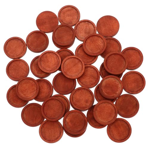 PERSELOSO 40 Stück Teiliges Holz Pendant Trays Außendurchmesser Innendurchmesser Kaffee Farbton Schmuckbasis für DIY Schmuckherstellung und Bastelarbeiten PERSELOSO 40 Stück Teiliges Holz Pendant Trays Außendurchmesser Innendurchmesser Kaffee Farbton Schmuckbasis für DIY Schmuckherstellung und Bastelarbeiten von PERSELOSO