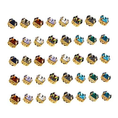 PERSELOSO 40Stücke DIY Strasssteine Kristall Klaue für Bastelzubehör für Schmuck und Kleidung für Projekte und von PERSELOSO