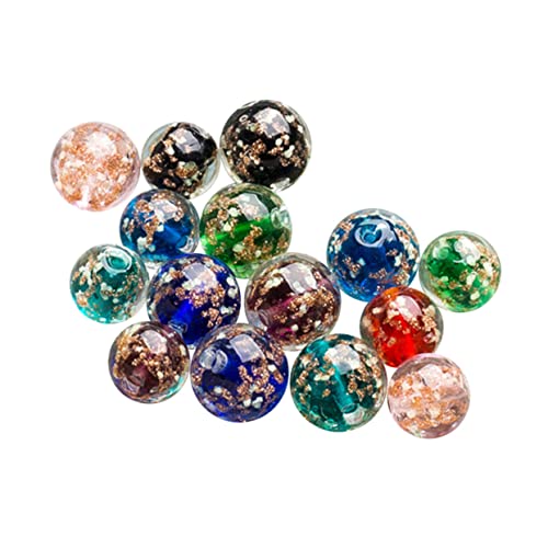PERSELOSO 40Stücke Leuchtende Lampwork Glasperlen Runde Kugelperlen für DIY Schmuckherstellung für Armbänder und Fußkettchen Einzigartiges Design für Einfaches PERSELOSO 40Stücke Leuchtende Lampwork Glasperlen Runde Kugelperlen für DIY Schmuckherstellung für Armbänder und Fußkettchen Einzigartiges Design für Einfaches von PERSELOSO