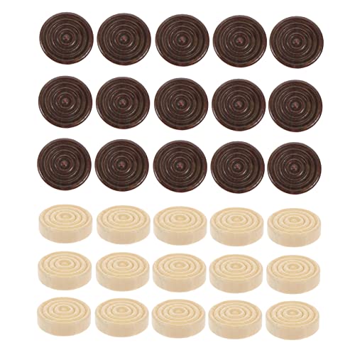 PERSELOSO 48stücke Holz Dame Spielsteine Runde Holzfiguren Für Schach Und Dame Leicht Und Tragbar Für Unterwegs Fördert Logisches Denken Und Geduld PERSELOSO 48stücke Holz Dame Spielsteine Runde Holzfiguren Für Schach Und Dame Leicht Und Tragbar Für Unterwegs Fördert Logisches Denken Und Geduld von PERSELOSO