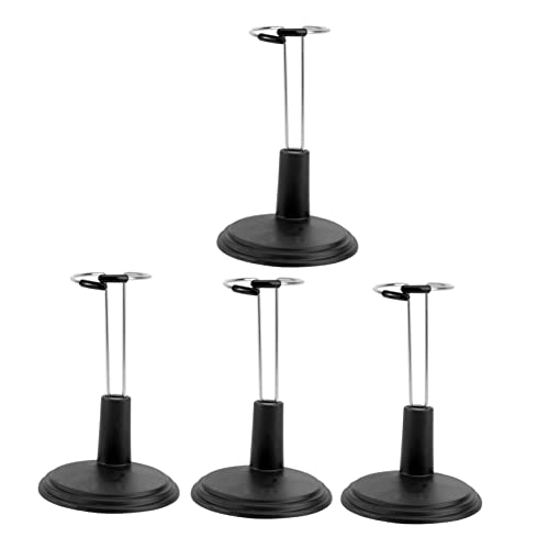PERSELOSO 4Stücke Kreativer Puppenständer Halterung für Puppen und Spielzeugmodelle Schwarz für Zuhause Platzsparend und Leicht zu Transportieren von PERSELOSO