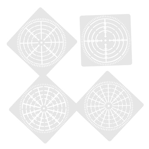 PERSELOSO 4Stücke Mandala Schablonen Wiederverwendbare Malschablonen für DIY Projekte für Möbel Wände für Lebendige Designs und Einfache PERSELOSO 4Stücke Mandala Schablonen Wiederverwendbare Malschablonen für DIY Projekte für Möbel Wände für Lebendige Designs und Einfache von PERSELOSO