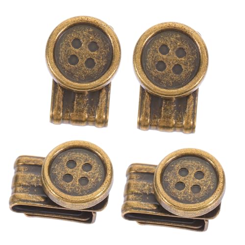 PERSELOSO 4Stücke Metall Clips für Hosenträger und Jeansknöpfe Verstellbare Klammern für Hosen Hüte und DIY Bastelprojekte Robust und Einfach zu Befestigen für Männer und Erwachsene PERSELOSO 4Stücke Metall Clips für Hosenträger und Jeansknöpfe Verstellbare Klammern für Hosen Hüte und DIY Bastelprojekte Robust und Einfach zu Befestigen für Männer und Erwachsene von PERSELOSO