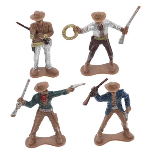 PERSELOSO 4stücke Western-Cowboy-miniaturfiguren Für Partygeschenke Und Tischdekorationen Cowboy-spielzeugmodell Für Veranstaltungen Mit Western-Thema Für Sammler Und Heimdekoration PERSELOSO 4stücke Western-Cowboy-miniaturfiguren Für Partygeschenke Und Tischdekorationen Cowboy-spielzeugmodell Für Veranstaltungen Mit Western-Thema Für Sammler Und Heimdekoration von PERSELOSO
