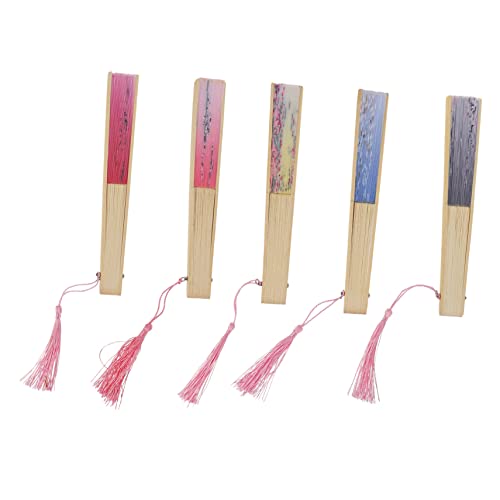PERSELOSO 5 Stück Japanische Stil Faltfächer mit Blumenmuster Vintage Handfächer für Dekoration und Sommeraktivitäten Tragbar und Robust für Indoor und Outdoor Nutzung PERSELOSO 5 Stück Japanische Stil Faltfächer mit Blumenmuster Vintage Handfächer für Dekoration und Sommeraktivitäten Tragbar und Robust für Indoor und Outdoor Nutzung von PERSELOSO