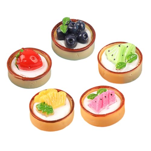 PERSELOSO 5 Stück Teiliges Künstliche Cupcake Dekoration aus Resin Realistische Tortenmodelle für Hochzeit Fotografie Vielseitige Deko für Geschäft Bäckerei Restaurant Leicht und von PERSELOSO