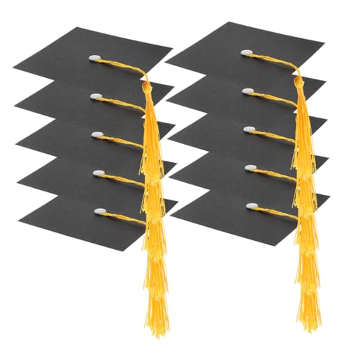 PERSELOSO 50 Satz Mini Abschlusskappen Dekorationen Doktorhut Toppers für Kuchen und Flaschen Partydeko für Graduierungsfeiern und Feierlichkeiten Süße Schokoladenverzierung PERSELOSO 50 Satz Mini Abschlusskappen Dekorationen Doktorhut Toppers für Kuchen und Flaschen Partydeko für Graduierungsfeiern und Feierlichkeiten Süße Schokoladenverzierung von PERSELOSO