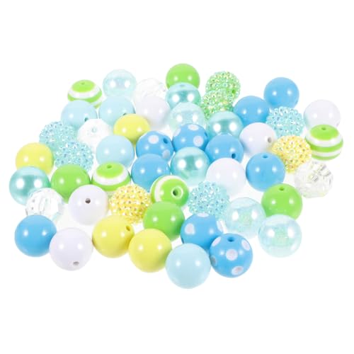 PERSELOSO 50 Stück Acrylperlen Bunte DIY Schmuckperlen Für Stift Zubehör Armband Halskette Basteln Zubehör PERSELOSO 50 Stück Acrylperlen Bunte DIY Schmuckperlen Für Stift Zubehör Armband Halskette Basteln Zubehör von PERSELOSO