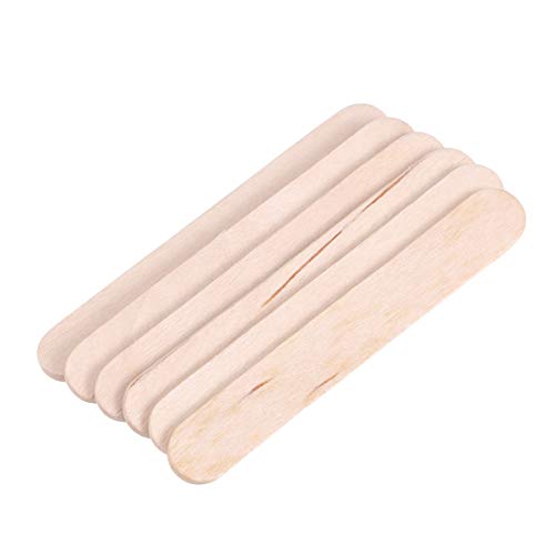PERSELOSO 50 Stück Diy Holzstäbchen Bastelmaterialien für Modellbau Collage und Handwerksprojekte Hochwertige Glatte Holzstäbchen ohne Grat von PERSELOSO