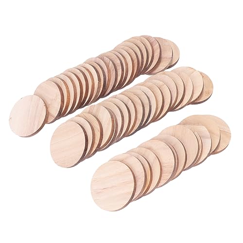 PERSELOSO 50 Stück Diy Rundholzscheiben Durchmesser Naturholz Lernspielzeug für Mathematikunterricht Bastelbedarf für Erwachsene PERSELOSO 50 Stück Diy Rundholzscheiben Durchmesser Naturholz Lernspielzeug für Mathematikunterricht Bastelbedarf für Erwachsene von PERSELOSO