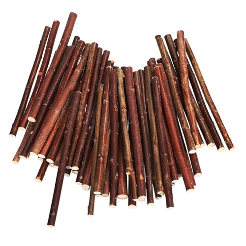 PERSELOSO 50 Stück Holzstäbchen für Bastelarbeiten Natürliche Holzstäbe für DIY Dekorationen Vielseitig Einsetzbar Lange Handgefertigte Äste Robust für Kreative Projekte von PERSELOSO
