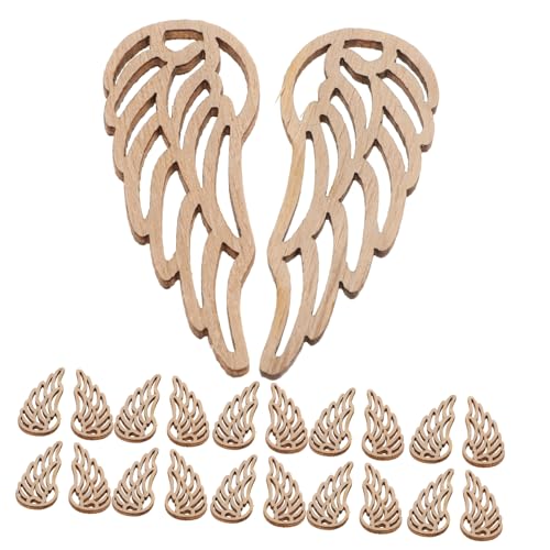 PERSELOSO 50 Stück Unlackierte Holz Engelsflügel Ausschnitte für DIY Bastelprojekte Kreative Holzscheiben für Weihnachtsornamente und Handwerksbedarf Sicher und Vielseitig Einsetzbar PERSELOSO 50 Stück Unlackierte Holz Engelsflügel Ausschnitte für DIY Bastelprojekte Kreative Holzscheiben für Weihnachtsornamente und Handwerksbedarf Sicher und Vielseitig Einsetzbar von PERSELOSO