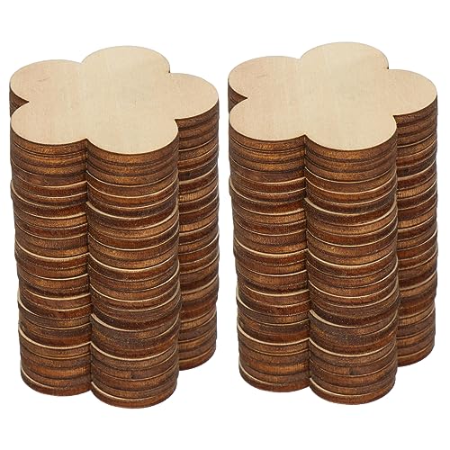 PERSELOSO 50 Stück Unvollendete Holzscheiben für DIY Handwerk Hochzeitsdeko und Festtagsdekoration für Kreative Projekte und Persönliche von PERSELOSO
