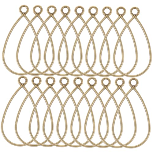 PERSELOSO 50 Stück Wasserfall Hohlrahmen Anhänger für Diy Schmuck Offene Bezel Pendants für Armbänder und Ohrringe Kreative Formen für Harz und Glitzerfüllungen PERSELOSO 50 Stück Wasserfall Hohlrahmen Anhänger für Diy Schmuck Offene Bezel Pendants für Armbänder und Ohrringe Kreative Formen für Harz und Glitzerfüllungen von PERSELOSO